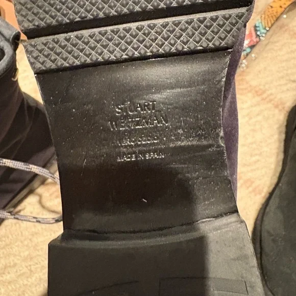 NWOT Stuart Weitzman Metermaid Lace-Up Velvet Suede Boots - Picture 7 of 7